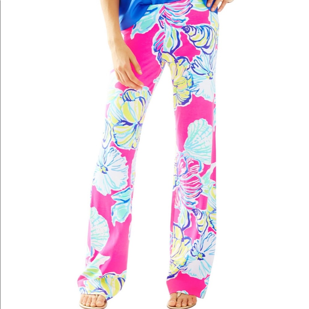 Pre loved! LILLY PULITZER Georgia May Palazzo Pants In Ride The Wave